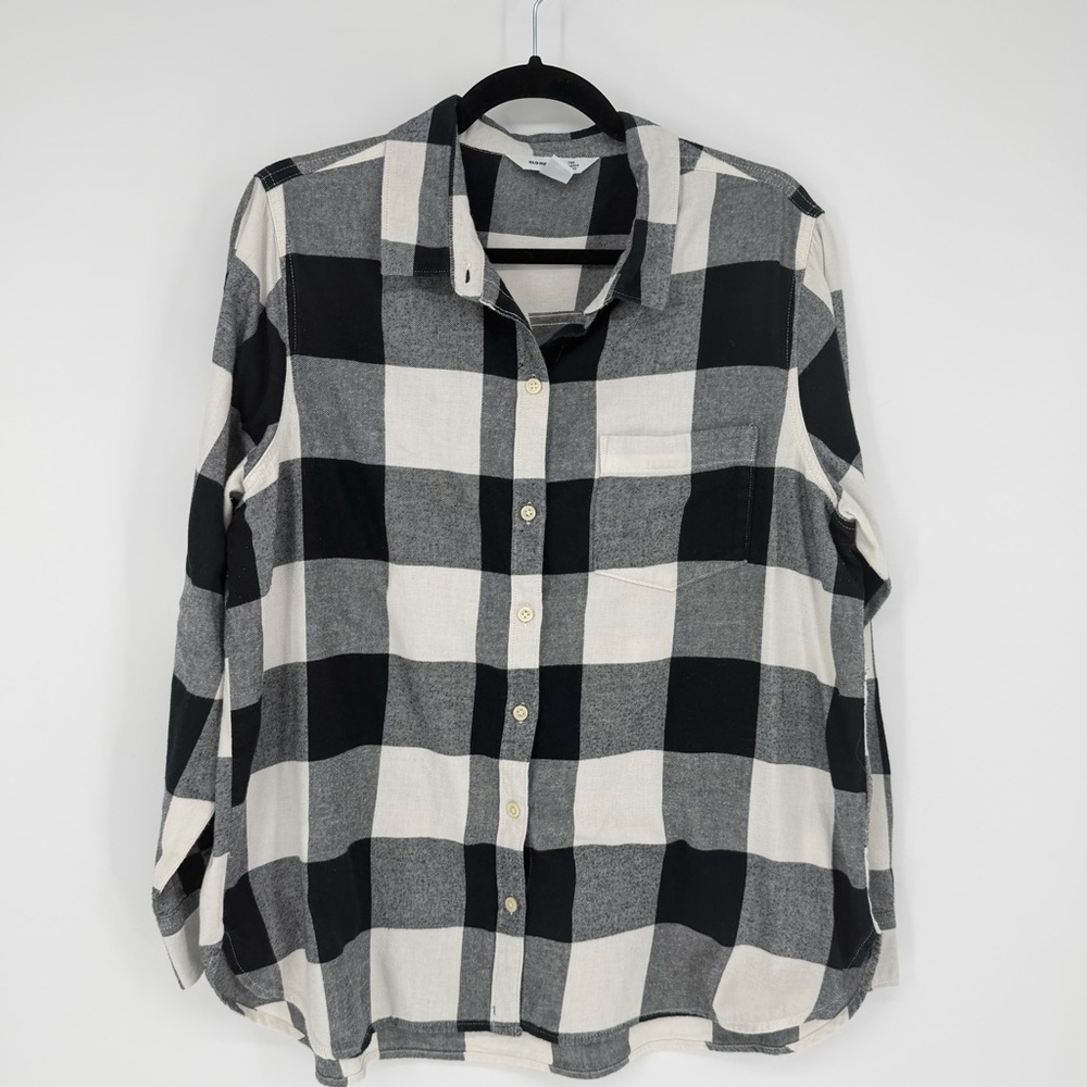 Black and White Plaid Flannel